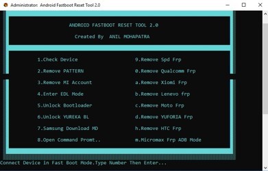 دانلود نرم افزار Android Fastboot Reset Tool