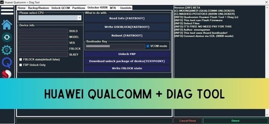 دانلود نرم افزار Huawei Qualcomm And Diag Tool