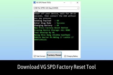 دانلود نرم افزار VG SPD Factory Reset Tool