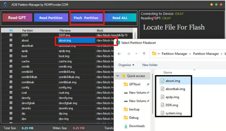 دانلود نرم افزار ADB Partition Tool